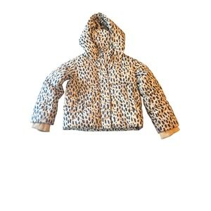 Crewcuts Everyday Kids 4-5 Leopard Print Hooded Puffer Jacket